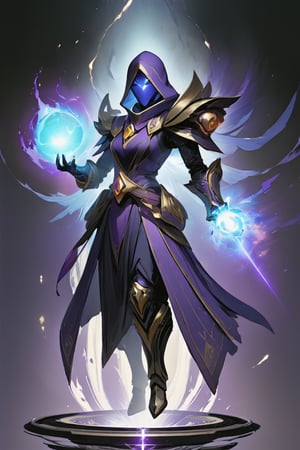 (masterpiece), best quality, warlock class \Destiny, wielding void elemental energy