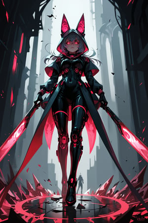 score_9, score_8_up, score_7_up, score_6_up, score_5_up, score_4_up, anime_source, (masterpiece), best quality, expressive energy, perfect geometric form, Vex race, glass-like exoskeleton with triangular motifs, glowing red eyes, intricate mechanical design, standing tall, dynamic lighting, full body shot, unique angle, closer, holding a futuristic weapon, glass shards floating around, dark Vault of Glass raid background with a portal, powerful and ominous presence.