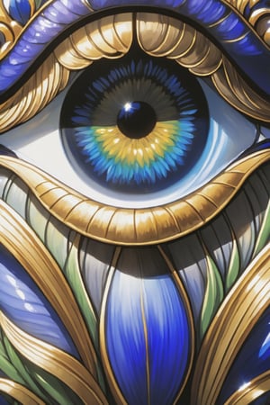 ((masterpiece), best quality, eye focus, 1eye, macro zoom, close up, ornate, intricate, blue iris,