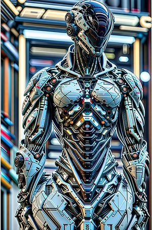 cyborg, robot, mechanical wings, v-fin, science fiction, grey background, energy sword, glowing, holding the sword, Reflection Mapping, Realistic Figure, Hyper Detailed, Cinematic Lighting Photography, hdr, ray tracing, nvidia rtx, super-resolution, unreal 5, subsurface scattering, pbr texturing, post-processing, anisotropic filtering, depth of field, maximum clarity and sharpness, hyper realism, depth of field --ar 51:64 --niji 6 --style raw,urban techwear,leonardo,Sci Fi