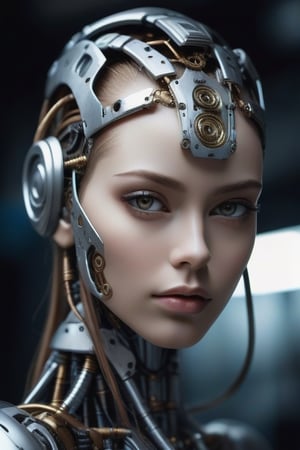['a close up of a robot with a head made of gears, beautiful alluring female cyborg, beautiful female cyborg, beautiful cyborg woman, perfect cyborg female, beautiful cyborg girl, portrait of a mechanical girl, portrait of a female android, portrait of a cyborg queen, beautiful cyborg priestess, an image of a beautiful cyborg, beutiful girl cyborg'],darkart