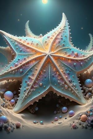 Starfish
(masterpiece), (top quality), (best quality), (official art), (beautiful and aesthetic:1.2), (stylish pose), (fractal art:1.3), (pastel theme: 1.2), ppcp, perfect,moonster,more detail XL