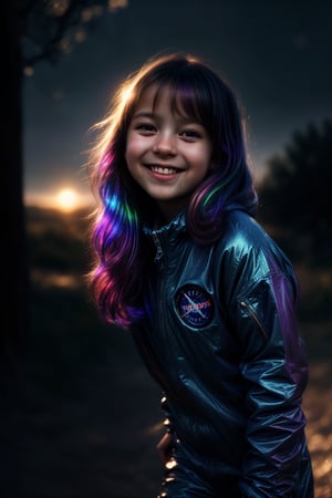 (masterpiece, best quality, highres:1.2), (photorealistic:1.2), (film grain:1.3), (morbid light:1.2), (dynamic angle), raw photo, (cute astronaut girl), young, cute, slim, floating hair, iridicent hair, high detailed spacesuit texture, (textured clothing), smile, walking in the moon, (dynamic pose), softlight passing through hair, (serene space background), (sharp), exposure blend, bokeh, dim light, (hdr:1.4), high contrast, (muted colors, dim colors, soothing tones:1.3), low saturation, morbid


