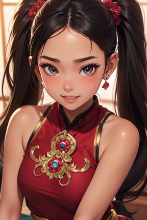 twin_tails_long_hair,activity,body sweat,full_body,
,beautiful 15 year old teen girl,forehead,detailed_face,thai,bigsmile,traditional_clothing


