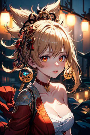 (masterpiece, best quality, ultra-detailed, best shadow), (detailed background,dark fantasy), (beautiful detailed face), high contrast, (best illumination, an extremely delicate and beautiful), ((cinematic light)), colorful, hyper detail, dramatic light, intricate details, 1girl, yoimiya_genshin