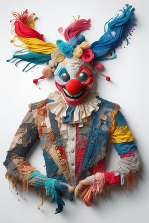 clown in circus,fabric