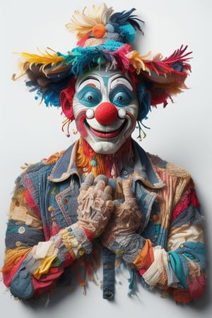 clown in circus,fabric
