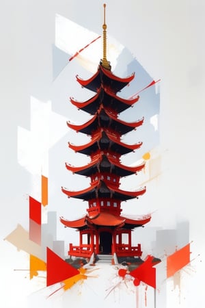 pagoda,colorart