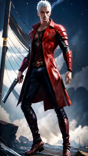 Vergil character, devil may cry game, (full body)