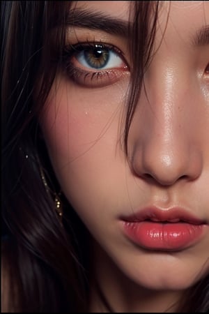 ultrarealistic,Looking at viewer,lips closed,realistic eyes,Realistic skin rendering, hyperrealistic rendering, photorealism,jawline,maintain topaz primary eyecolor,maintain eye detail 4k real,