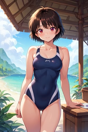  score_9, score_8_up, 1girl, masterpiece,studio ghibli, ghibli style, swimsuit