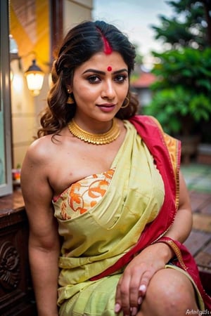 masterpiece, 8k, best quality, ultra highres, professional photography, sharp focus, HDR, 8K resolution, intricate detail, sophisticated detail, depth of field, photorealistic, (((sindoor on hair partings))), ((voluptuous,slighty_chubby)), hindu milf, sexy woman with hina tattos,  lariat necklace, large breasts, blushing, kohl eyed, ((large breast, curvaceous)), sitting at dashashwamedh ghat of Varanasi, temples of Varanasi, benares, hyperrealistic, (analog quality:1.3), (film grain:1.2), beautiful background, (best quality:1.3), ultra clarity , super realism , 8k, (natural skin texture, hyperrealism, soft light, sharp:1.2), (intricate details:1.12), hdr, (dark shot:1.33), neutral colors, (hdr:1.4), (muted colors:1.5), technicolor, (intricate), (night:1.4), hyperdetailed, dramatic, intricate details, (cinematic),super realism , 8k, (natural skin texture, hyperrealism, soft light, sharp:1.2), (intricate details:1.12), hdr, (dark shot:1.22), vibrant colors, (hdr:1.4), (vibrant colors:1.4), (intricate), (artstation:1.2), hyperdetailed, dramatic, intricate details, (technicolor:0.9), (rutkowski:0.8), cinematic, detailed,