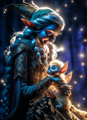 (sacred night and elf puppet),(ultra-fine HDR),extremely delicate and beautiful,