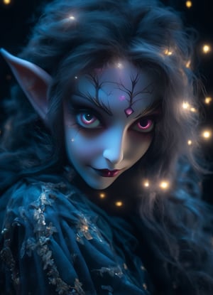(sacred night and elf puppet),(ultra-fine HDR),extremely delicate and beautiful girl, perfect female anatomy, 
