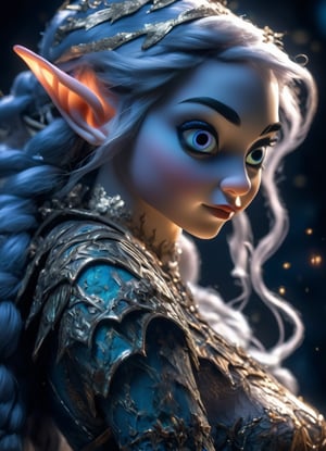(sacred night and elf puppet),(ultra-fine HDR),extremely delicate and beautiful girl, perfect female anatomy, side view, detailed eyes, 