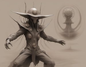 apocalyptic, alien, rust, sketch, drawing,DonMS4ndW0rldXL,steampunk style