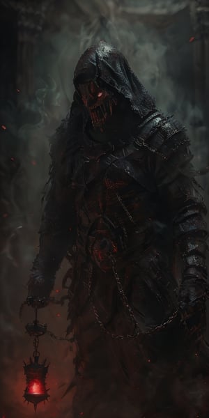A menacingly captivating Clive Barker's version of the Batman who Laughs, every feature oozing dark allure: twisted metal spikes protruding from shadowy armor, a haunting smile revealing razor-sharp teeth, and blood-red eyes full of malice. The image, likely a detailed painting, exudes a palpable sense of dread and otherworldly power. This masterfully crafted depiction skillfully blends horror with superhero aesthetics, leaving viewers spellbound by its macabre beauty within the dark comic universe.