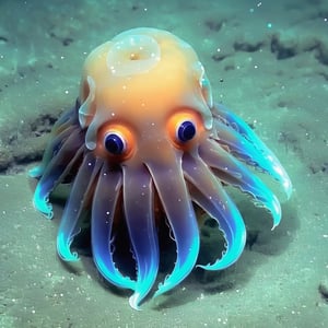 owl jellyfish creature unique color 