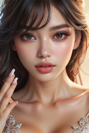 1 girl, detailed face, (a woman with black hair), (beautiful_detailed_light), RAW, (intricate details:1.3), (best quality:1.3), (masterpiece:1.3), (hyper realistic:1.3), best quality, 1 girl, ultra-detailed, ultra high resolution, dynamic angle, dynamic pose, 8K UHD, 
beautiful and realistic and detailed hands and fingers:1, best ratio four finger and one thumb, (high detailed skin, skin details), 
Detailed beautiful delicate face, Detailed beautiful delicate eyes, a face of perfect proportion, (beautiful and realistic and detailed hands and fingers:1.3), (Big breasts:1.3), (full body shot:1.3), (long legs:1.3), (sparkling eyes:1.3), (sparkling lips:1.3),Nice legs and hot body, 
a volutuous beauty, 1girl,instagram model, flash photography, cute face, large breast, full body, roro kidul