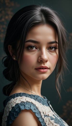 (best quality,4k,8k,highres,masterpiece:1.2),ultra-detailed,(realistic,photorealistic,photo-realistic:1.37),award winning digital art a full body portrait of a beautiful girl, detailed intricate, serene expression, wearing sweater, detailed clothing folds, detailed jewelry, detailed background,