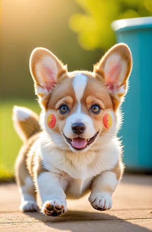 Tiny happy welsh corgi puppies running and playing

Ultra-clear, ultra-detailed, ultra-realistic ,photo_b00ster,Korean