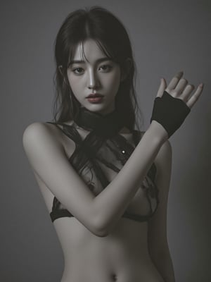 photorealistic,portrait of hubggirl, A South Korean K-pop girl with full body shot, Cinematic Photo of a beautiful sexy korean fashion model,