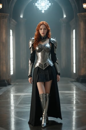 (ultra realistic,best quality),photorealistic,Extremely Realistic,in depth,cinematic light,hubggirl, 

BREAK
full shot of a confident red-haired female adventurer in medieval attire standing against a backdrop of a ((futuristic, geometric, neon-lit landscape)), gothic art style, dark and moody, intricate details, rich colors, dramatic lighting, ornate patterns, medieval inspired, mysterious atmosphere, high contrast, artistic and elegant. She wears a high collar black dress, armored dress, travel dress, slit dress, plate armor, brigandine, shoulder armor, silver belt, armored boots, gauntlets,

BREAK
dynamic poses, particle effects, perfect hands, perfect lighting, 
vibrant colors, intricate details, high detailed skin, intricate background, 
realistic, raw, analog, taken by Sony Alpha 7R IV, Zeiss Otus 85mm F1.4, ISO 100 Shutter Speed 1/400, Vivid picture, More Reasonable Details