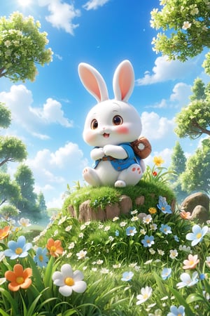 professional 3d model,anime artwork pixar,3d style,good shine,OC rendering,highly detailed,volumetric,dramatic lighting,3d\(hubgstyle)\,

A cute bunny in the grass, spring flowers and trees, blue sky, bright colors, 8k, UHD professional 3d model, anime artwork pixar, 3d style, good shine, OC rendering, highly detailed, volumetric, dramatic lighting,

beautiful colorful background,very beautiful,masterpiece,best quality,super detail,anime style,key visual,vibrant,studio anime,