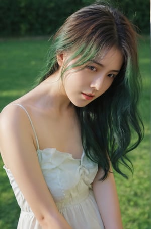  ultra wide field, ultra dynamic lighting amazing shadows, Deep photo,depth of field,shadows,
hubggirl, messy hair,dark,dark photo,grainy,dimly lit,green hair,white backless_dress, ,hubgwomen