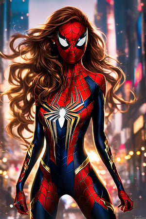 photograph of a beautiful 19 year old woman, delicate features, full body, long hair, ponytail, earrings, hair ornaments, iron spider suit, flirtatious energy, gradient burn, masterpiece nsfw, epic nsfw, funny, cute and sassy, wink, perfect aspect,perfect features, gorgeous, spidey sense,EpicLogo NSFW.dynamic lighting, strip tease,giggles, rip clothes effect