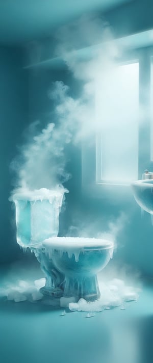 bathroom,ice, ,smoke