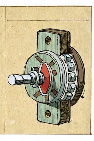 Illustration of a Rotary switch by David Macaulay 
