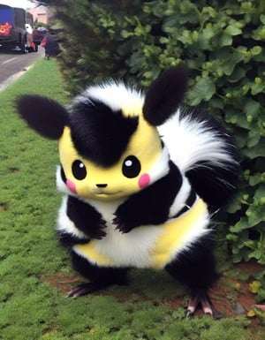 Photo of a Pikachu (Skunk) that looks like a Skunk