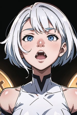 1girl, solo female, perfect hairs, short_hair:1.5, ((white_hairs:1.5)), ((perfect_black_eyes:1.6)), blushed_face, ahegao_face, o_face, after_climax_face, tongue_outside_mouth:1.5, tongue_dripping_saliva:1.6, heavy_breaths:1.2, eyes_looking_up, facing_up, oragsmed_face,
pupils_up:1.3,
dynamic_lighting, artstation, digital art, hd quality, perfect quality, digital_art, high_resolution, studio_quality_photo