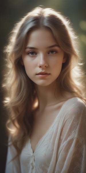 Beautifully lit portrait of a lovely teenage girl captured in an artistic manner by David Hamilton. The photograph highlights her cute, sexy and graceful nature with soft lighting, delicate coloring and elegant composition to create a truly beautiful piece of art that captures the innocence of youth
