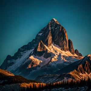 Raw photo, depth of field, UHD, retina, masterpiece, high details, high quality, award winning, best quality, highres, cinematic light, majestic towering mountains