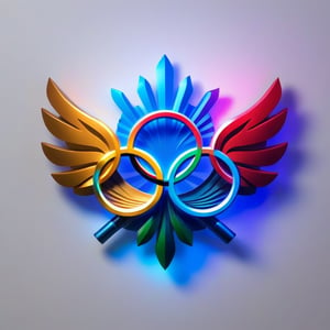 Olympics logo, Holo light