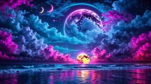 neon light art, in the dark of night, moonlit seas, clouds, moon, stars, colorful, detailed, 4k



.,Leonardo style ,skpleonardostyle