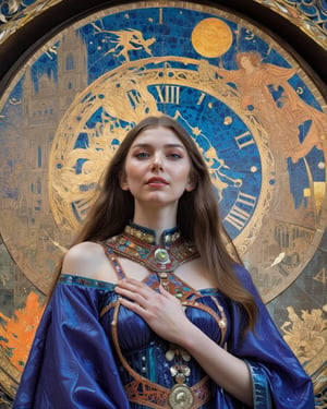 design by Harry Clarke, Eugene Grasset and Alphonse Mucha, Clockpunk, extreme wide shot of a beautiful brunette girl (Girl:1.3) surrounded by a couple of people, long hair, Smiling, World of Concept Art, Panorama, extremely hyper-aesthetic,, Guilty, backlit, depth of field 270 mm, four colors, detailed skin, absurd, darkroom, argazxl, {{{completely naked}}}
