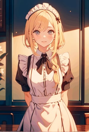 Blonde maid