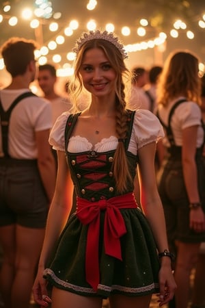 oktoberfest maids partying, lederhosen