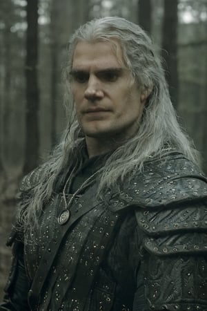 
 geralt_soul3142j 
Hadsome , long hair. Background winter Forest, henrycavill face,sks person. Warrior. Golden eyes