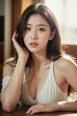 (Best quality, 8k, 32k, raw photo, photorealistic, UHD:1.2),lifelike rendering, A beautiful Korean woman in her 20s