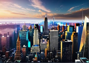 New York 2050, realistic, future, futuristic,