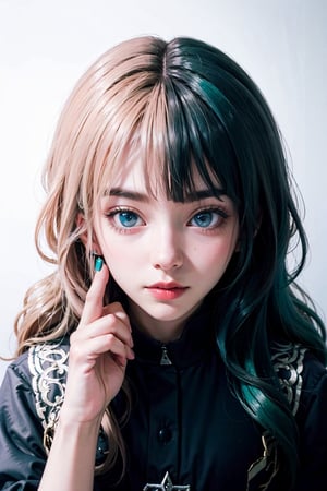 1girl, AgoonGirl, High detailed, , (xx)1girl, masterpiece, best quality, 8K, highres, absurdres:1.2, masterpiece, best quality, ultra-detailed, illustration,1 girl,SharpEyess, 1girl,portrait,from above,green hair,red eyes,heterochromia
,AgoonGirl,,(xx),ZGirl,hanfulolita,Half Color,