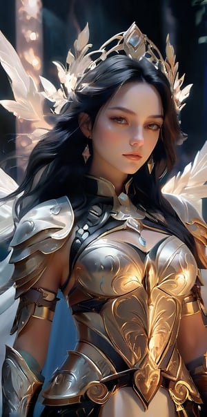 {(amidst destruction and magical chaos stands the closeup of the {female {arcane warrior}} BREAK(holding an {elemental spear}, {mage attire with intricate armored details}, long dark hair, {light colored tenacious gaze:1.5) where she stares at the viewer with a piercing gaze:1.5)}, {(best quality impressionist masterpiece:1.5)}, (ultra detailed face, ultra detailed eyes, ultra detailed mouth, ultra detailed body, ultra detailed hands, detailed clothes), (immersive background + detailed scenery), {symmetrical intricate details + symmetrical sharpen details}, {(aesthetic details + beautiful details + harmonic details)}