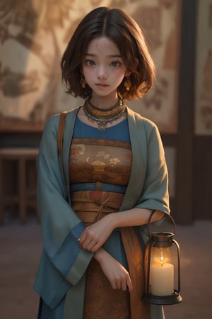  Best quality, masterpiece, photorealistic, 32K uhd, official Art,
1girl, dofas, solo, lantern, dunhuang