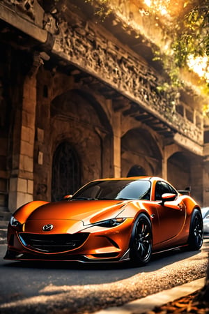 (Mazda),calligraphy,((ultra-fine HDR)),extremely delicated and beautiful,8K,light orange