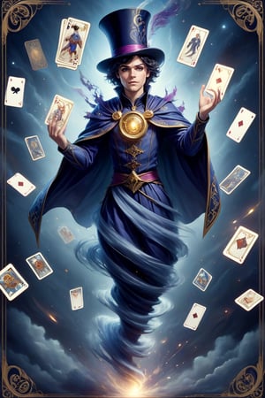 Aboy, tarot card " Magician" pattern