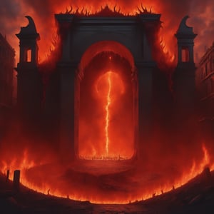 A portal to hell opens in center of city, baffling hellish horrors pouring into our world,Disastartoon